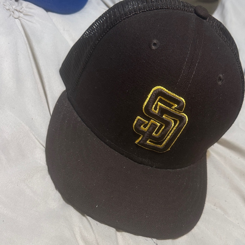New Era Black Cap with Gold Logo